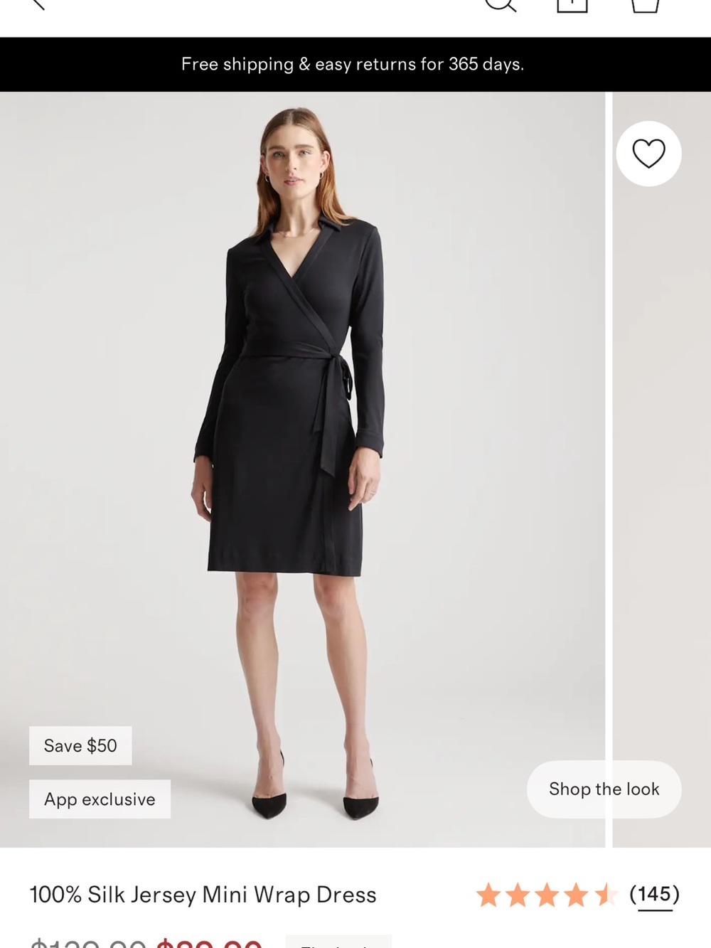 Quince Navy Silk Jersey Wrap Dress